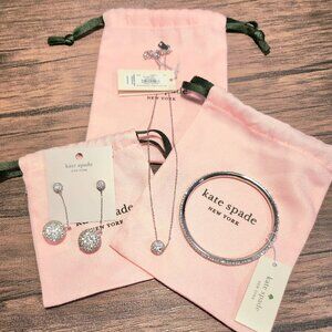 New with tags - Kate Spade Jewelry Set - Necklace, bangle, and earrings